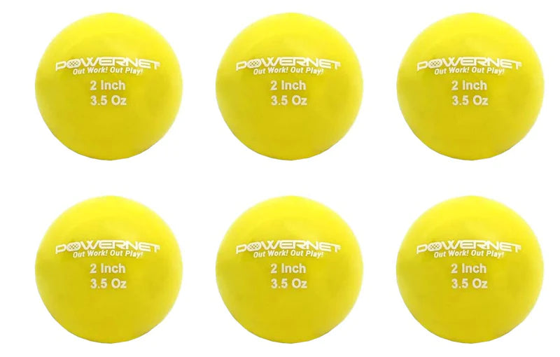 Power Net 2" Micro Weighted 3.2oz Training Balls 6PK