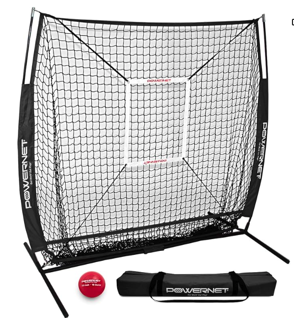 PowerNet 5x5 Hitting / Pitching Net - Black
