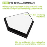PRO BURY ALL HOME PLATE - Waffle Back