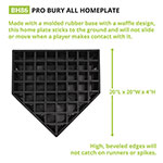 PRO BURY ALL HOME PLATE - Waffle Back